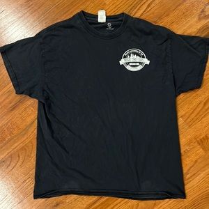 Black extra large t-shirt movies film shirt